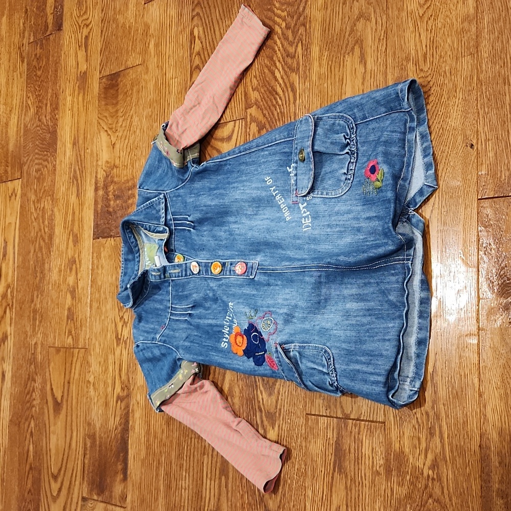 Next Denim dress - Size 4-5